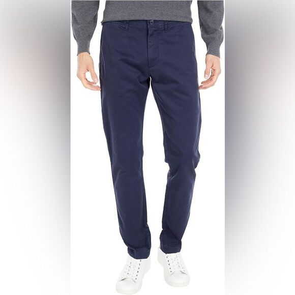 J. Crew Men's Navy Blue Broken In Chino Pants - Size 33x32 - Picture 1 of 12